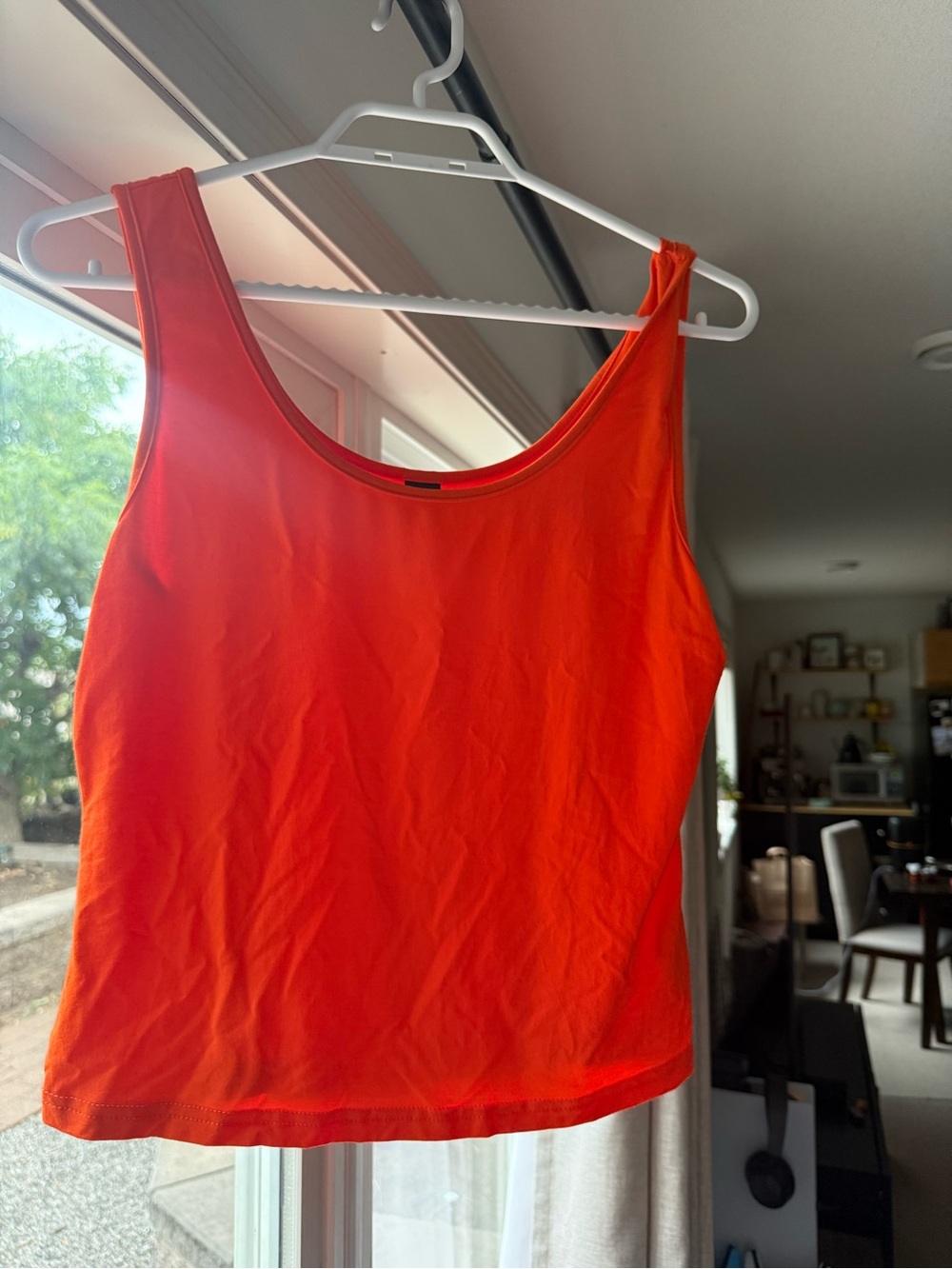 Women's Scoop Neck Tank Top - Orange
